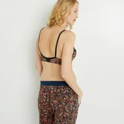 Salome SOUTIEN-GORGE EMBOITANT GROSSESSE NOIR/BLEU -Culottes RougeGorge Soldes 11031701 D