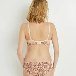 Salome SOUTIEN-GORGE AMPLI ALLAITEMENT IVOIRE/BLEU -Culottes RougeGorge Soldes 11031800 D