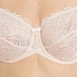 DENTELLE SOUTIEN-GORGE GRANDS BONNETS POUDRE -Culottes RougeGorge Soldes 11186003 Z