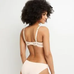 DENTELLE SOUTIEN-GORGE PUSH ECRU -Culottes RougeGorge Soldes 11193700 D