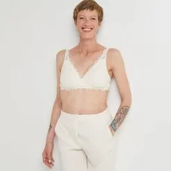 DENTELLE SOUTIEN-GORGE FOULARD POST-OP ECRU