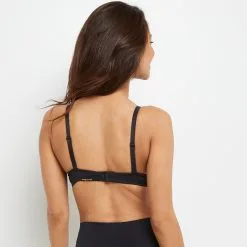 Invisible SOUTIEN-GORGE AMPLI EMBOITANT NOIR -Culottes RougeGorge Soldes 11257301 D