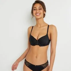 SYARA SOUTIEN-GORGE AMPLI EMBOITANT NOIR