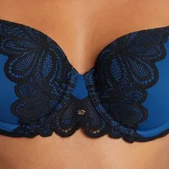 SYARA SOUTIEN-GORGE AMPLI EMBOITANT BLEU -Culottes RougeGorge Soldes 11286105 Z