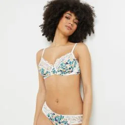 SYARA SOUTIEN-GORGE EMBOITANT BLANC/VERT