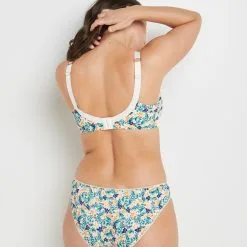 SYARA SOUTIEN-GORGE GRANDS BONNETS BLANC/VERT -Culottes RougeGorge Soldes 11286405 D