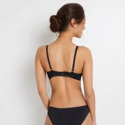 SYARA SOUTIEN-GORGE SANS ARMATURES NOIR -Culottes RougeGorge Soldes 11286502 D