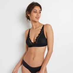 SYARA SOUTIEN-GORGE SANS ARMATURES NOIR
