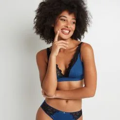 SYARA SOUTIEN-GORGE SANS ARMATURES BLEU