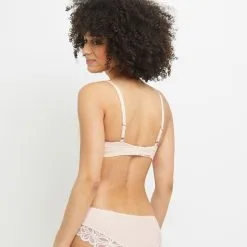 SYARA SOUTIEN-GORGE SANS ARMATURES POUDRE -Culottes RougeGorge Soldes 11286507 D