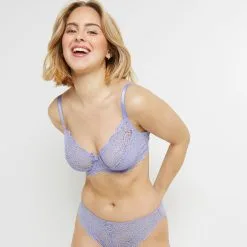 DENTELLE SOUTIEN-GORGE EMBOITANT LILAS