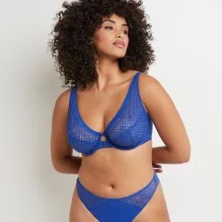 Cleo SOUTIEN-GORGE EMBOITANT FOULARD BLEU