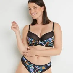 Bise SOUTIEN-GORGE EMBOITANT MICROFIBRE MULTICO NOIR