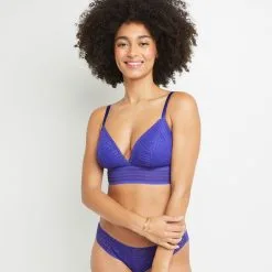 BICHETTE SOUTIEN-GORGE SANS ARMATURES VIOLET