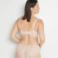 Bianca SOUTIEN-GORGE EMBOITANT DENTELLE POUDRE -Culottes RougeGorge Soldes 20007500 D