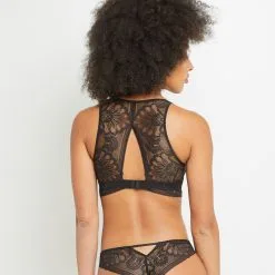 BISOU BRASSIERE DENTELLE MARRON 7 BISOU BRASSIERE DENTELLE MARRON -Culottes RougeGorge Soldes 20008900 D