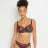 Bao SOUTIEN-GORGE CORBEILLE TULLE BRODE MARRON