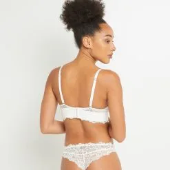 TINA SOUTIEN-GORGE SANS ARMATURES BLANC -Culottes RougeGorge Soldes 20017900 D