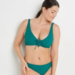 Lucky MAILLOT DE BAIN CORBEILLE VERT -Culottes RougeGorge Soldes 20019600 C