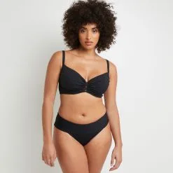 Lotus MAILLOT DE BAIN SLIP MAXI NOIR -Culottes RougeGorge Soldes 20021300 C