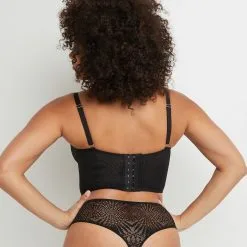 Beverly SOUTIEN-GORGE CORBEILLE BUSTIER NOIR -Culottes RougeGorge Soldes 20022900 D