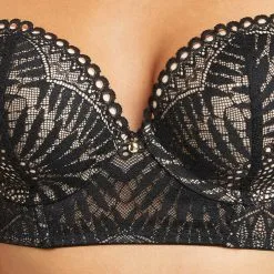 Beverly SOUTIEN-GORGE PUSH UP DENTELLE NOIR -Culottes RougeGorge Soldes 20023000 Z
