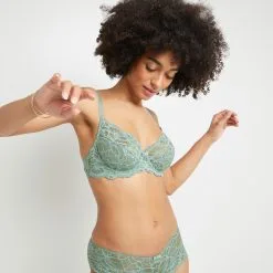 BERRIE SOUTIEN-GORGE EMBOITANT DENTELLE Vert Clair