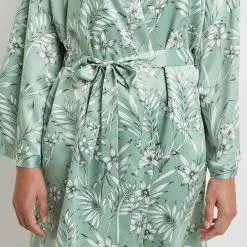 Barney DESHABILLE SATIN IMPRIMEE Vert Clair 6 Barney DESHABILLE SATIN IMPRIMEE Vert Clair -Culottes RougeGorge Soldes 20028800 Z