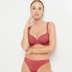 Leonie MAILLOT DE BAIN COQUE MICROFIBRE BORDEAUX