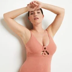 Lady MAILLOT DE BAIN 1 PIECE MICROFIBRE ROSE -Culottes RougeGorge Soldes 20038900 D