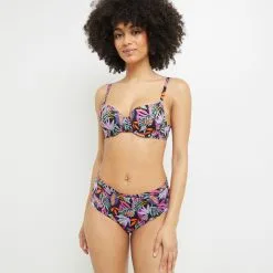 Lavande MAILLOT DE BAIN CULOTTE HAUTE NOIR -Culottes RougeGorge Soldes 20045300 D