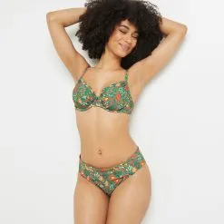 Laika MAILLOT DE BAIN SLIP MAXI VERT 5 Laika MAILLOT DE BAIN SLIP MAXI VERT -Culottes RougeGorge Soldes 20050500 D