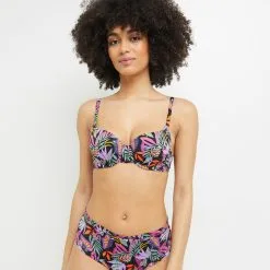 Lavande MAILLOT DE BAIN AMPLI EMBOITANT NOIR