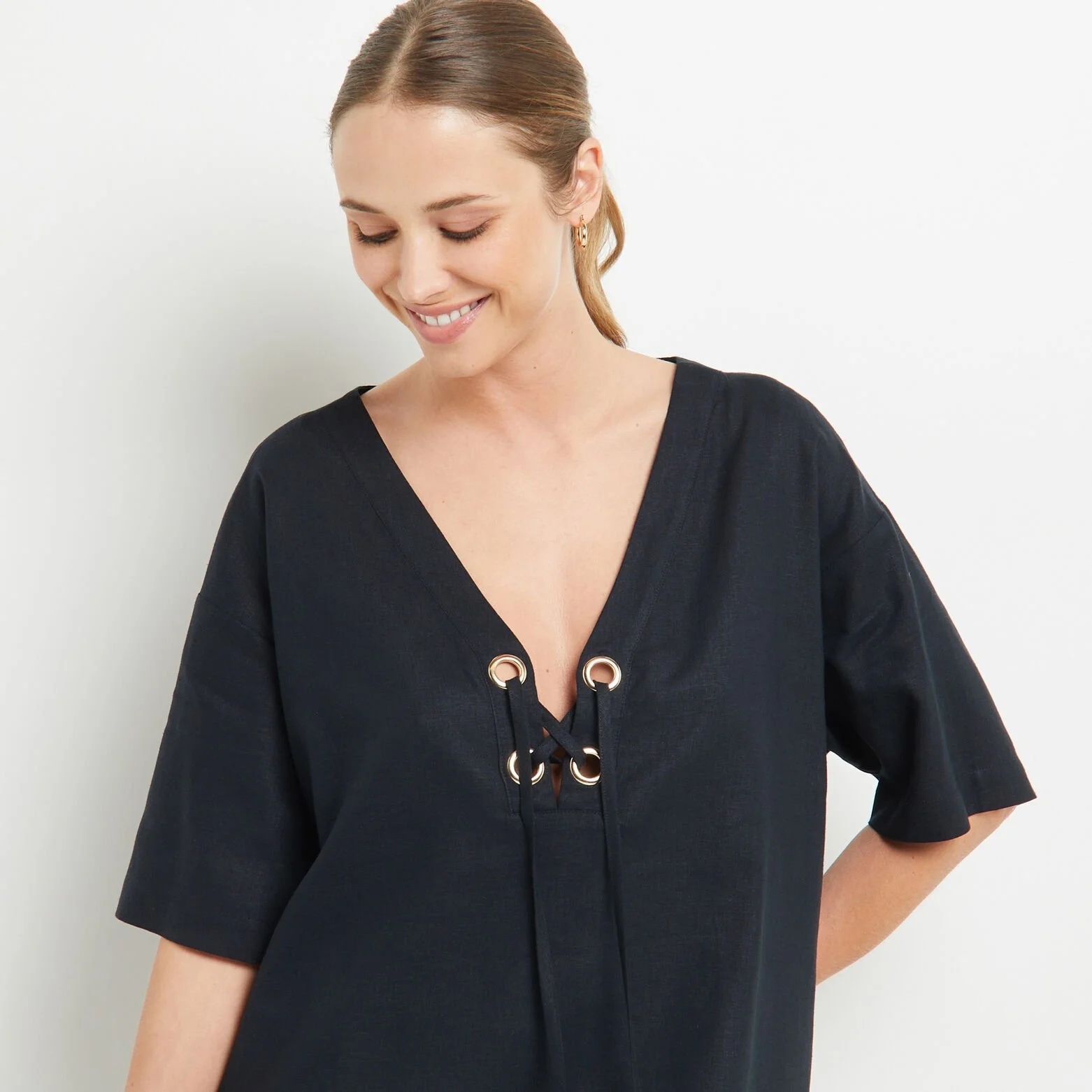 Lana TUNIQUE NOIR 2 Lana TUNIQUE NOIR – Image 2