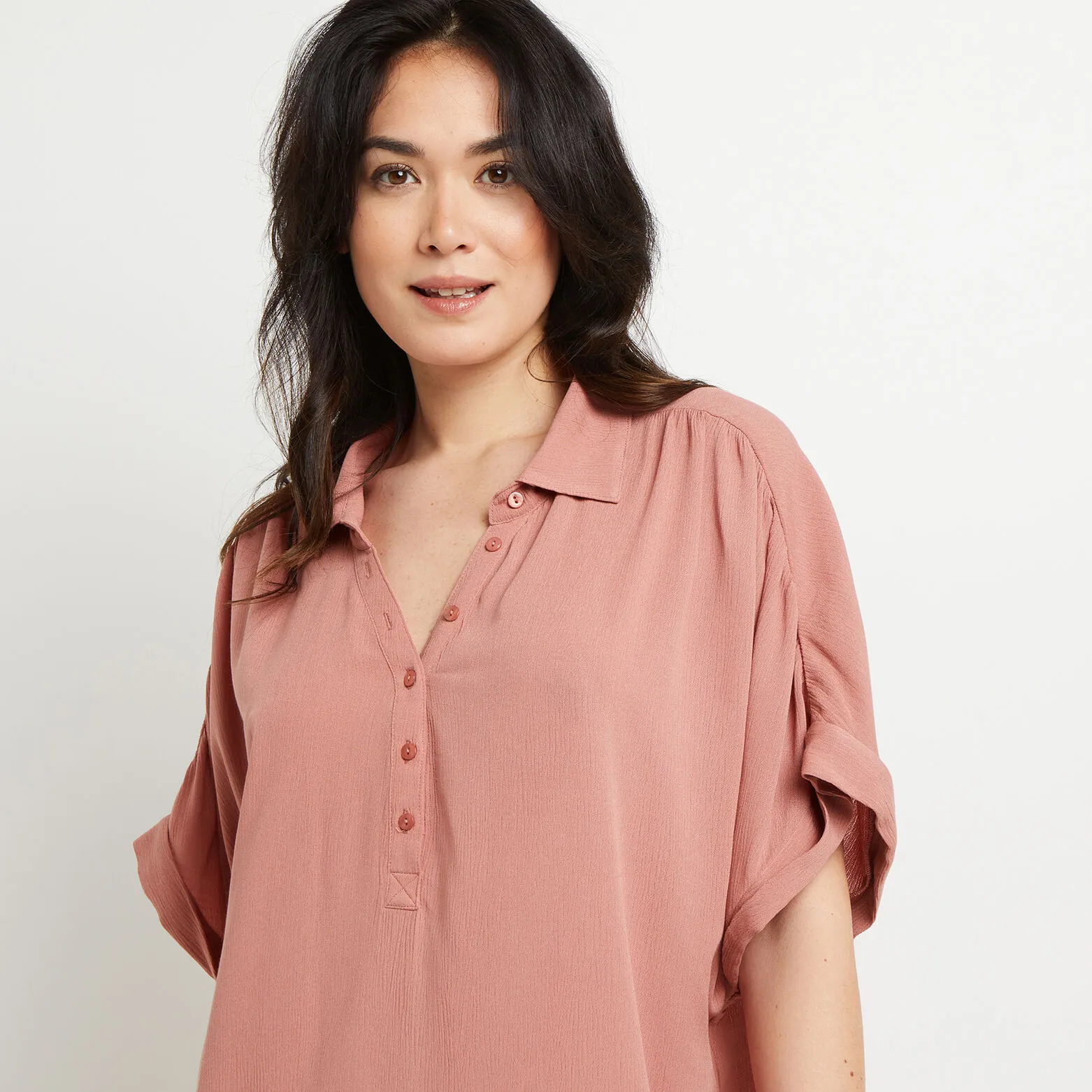 LEILA TUNIQUE BEACHWEAR ROSE 2 LEILA TUNIQUE BEACHWEAR ROSE – Image 2