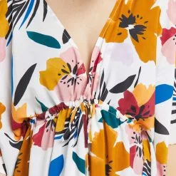 Luna TUNIQUE DE PLAGE BLANC -Culottes RougeGorge Soldes 20056400 Z