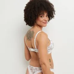 BEBEL SOUTIEN-GORGE AMPLI EMBOITANT MULTICO BLANC -Culottes RougeGorge Soldes 20068500 D