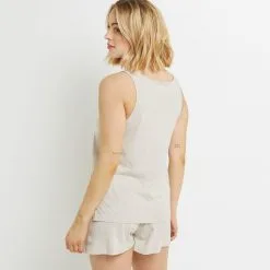 Bambi TOP COTON BEIGE -Culottes RougeGorge Soldes 20070302 D