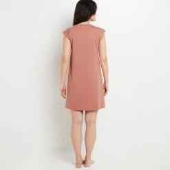 Bambi NUISETTE MANCHES COURTES COTONi ROSE -Culottes RougeGorge Soldes 20071200 D