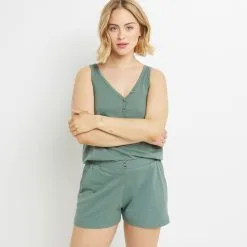 Culottes RougeGorge Soldes 12 Bambi SHORT COTON KAKI