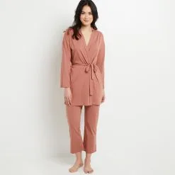 Bambi DESHABILLE COTON ROSE