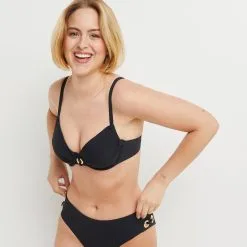 Lana MAILLOT DE BAIN EMBOITANT COULISSE NOIR