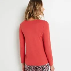 SYARA TEE SHIRT MANCHES LONGUES ROSE -Culottes RougeGorge Soldes 43186902 D