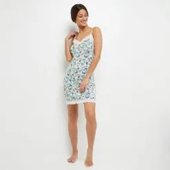 SYARA NUISETTE VISCOSE BLANC/VERT