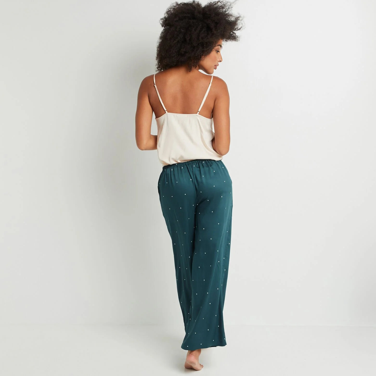 AROME PANTALON PALAZZO VISCOSE VERT 3 AROME PANTALON PALAZZO VISCOSE VERT – Image 3