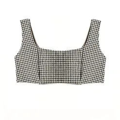 Bonnie Maillot Brassiere Vichy BLANC/NOIR -Culottes RougeGorge Soldes 77009300 D