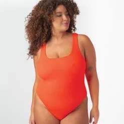 EGO MAILLOT 1P MAILLE GAUFREE ORANGE
