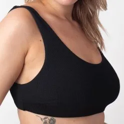 EPI BRASSIERE MAILLE GAUFREE NOIR -Culottes RougeGorge Soldes 77016200 Z