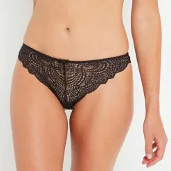 Culotte Femme | Dentelle Culotte Dentelle Noir | RougeGorge