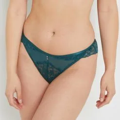 Culottes Jusqu Femme | Ambre Tanga Dentelle Canard | RougeGorge